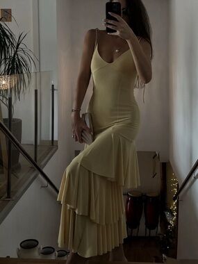 satin effect dress kaia x zara Kaia Gerber Has a New Capsule Collection With Zara